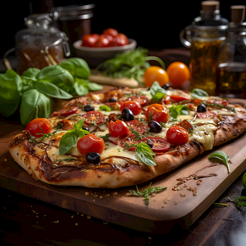 Galeriefoto: Pizzateig aus Lachs