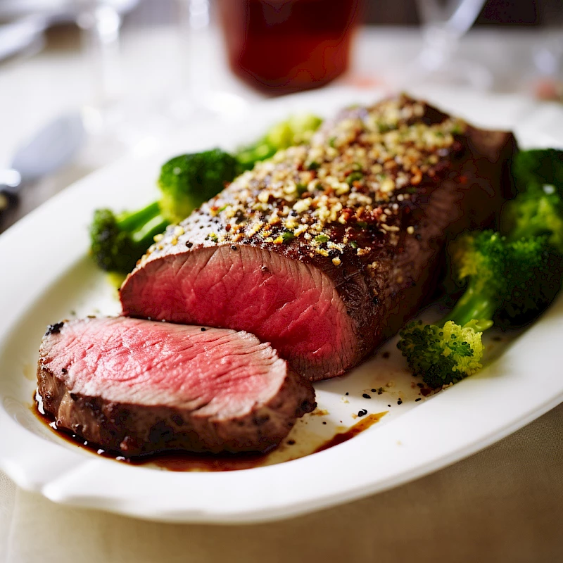 Rinderfilet mit Pfefferkruste