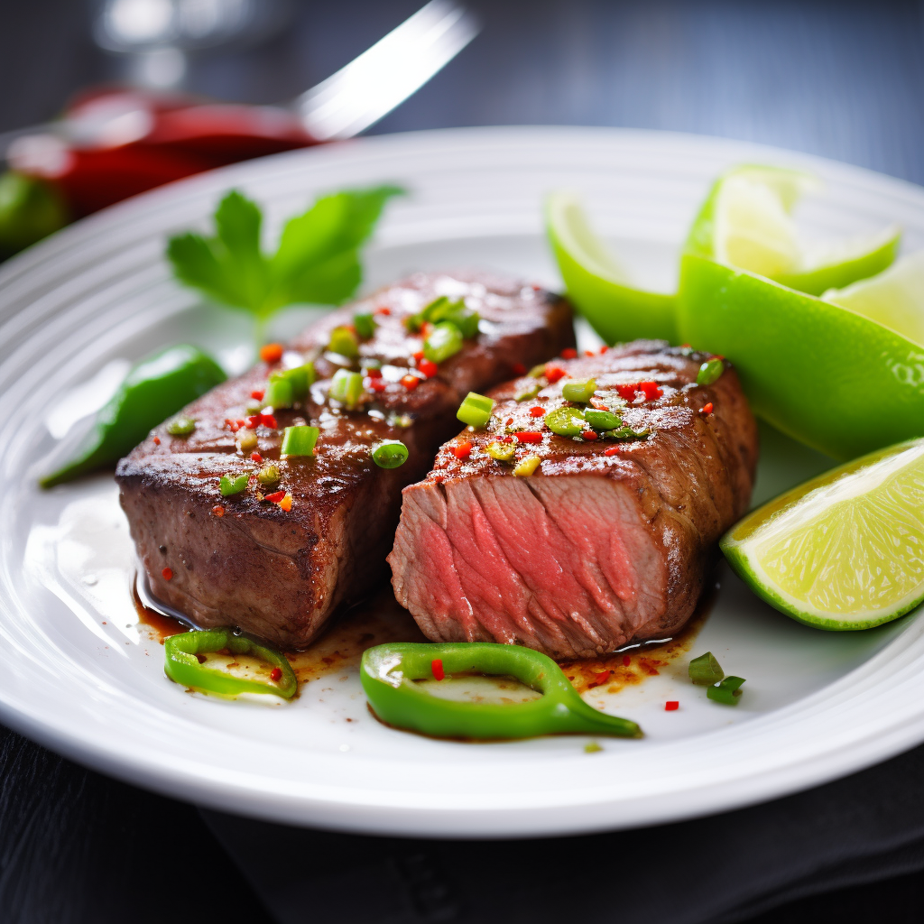 Low Carb Rinderfilet mit grünem Pfeffer und Limette Rezept