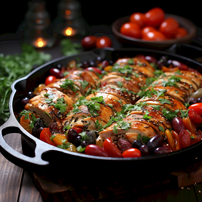 Galeriefoto: Poulet Provençal (Hähnchen nach provenzialischer Art mit Tomaten und Kräutern)