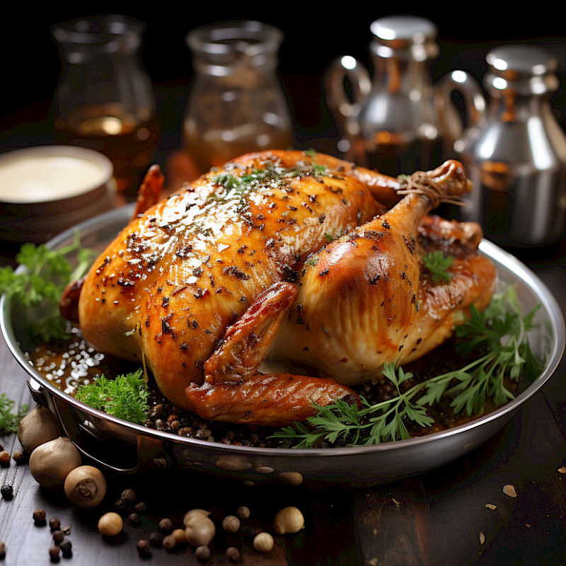 Galeriefoto: Poulet à la moutarde (Hähnchen mit Senfsoße)