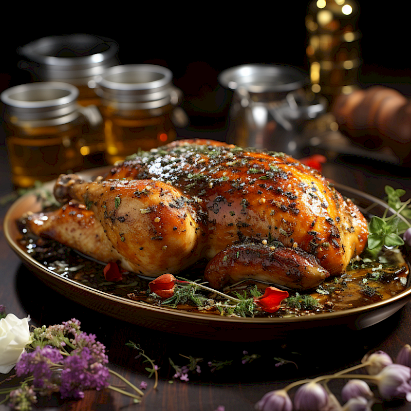 Galeriefoto: Poulet à la moutarde (Hähnchen mit Senfsoße)