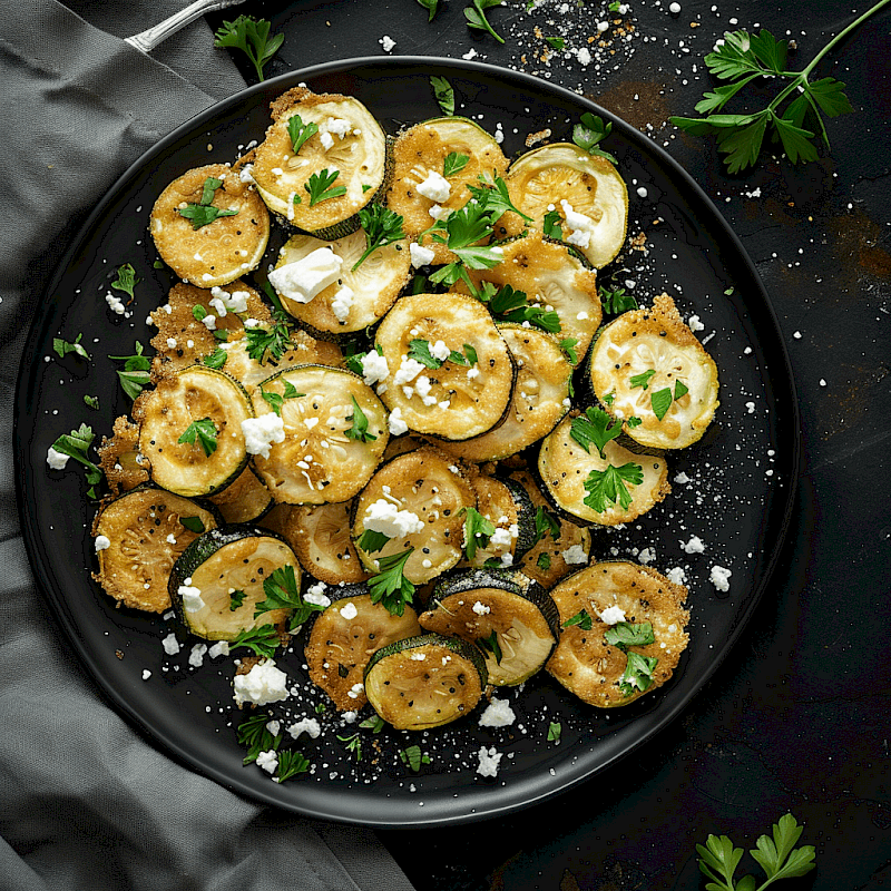 Galeriefoto: Gebratene Zucchini mit Feta