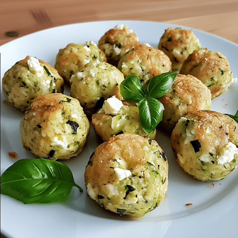 Galeriefoto: Zucchini-Feta-Bällchen