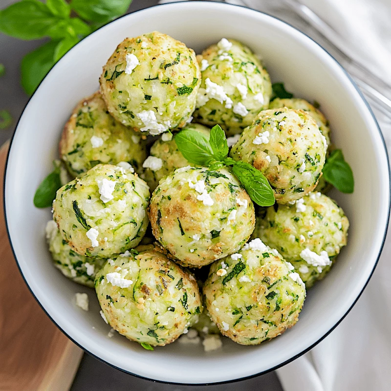 Zucchini-Feta-Bällchen